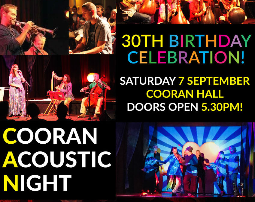 Cooran Acoustic Night 30th Birthday Celebration (Doors Open 5.30pm)