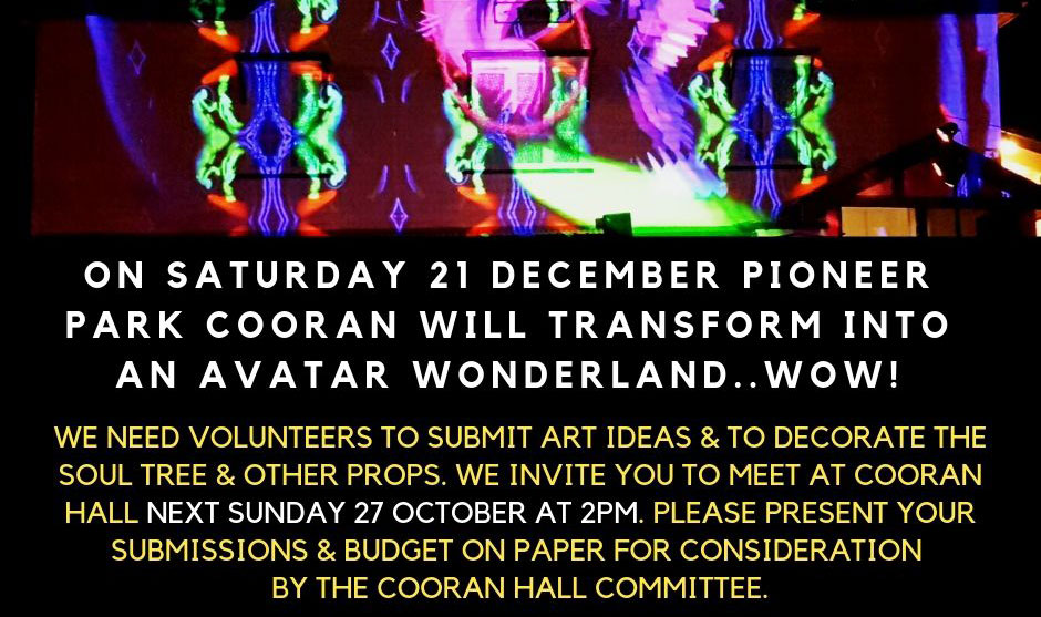 27 OCTOBER 2019, 2PM – Calling for Artistic Submissions for Cooran Xmas Lights Event