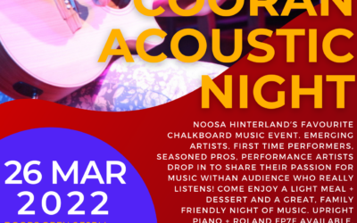 26 MARCH, 7PM – First Cooran Acoustic Night of 2022