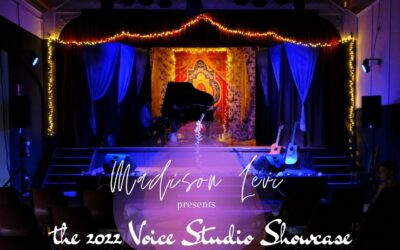 SATURDAY 17 DECEMBER, 6.20pm-9pm – The 2022 Voice Studio Showcase with Madison Levi