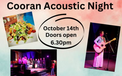 SATURDAY 14th OCTOBER 6.30pm  Cooran Acoustic Night