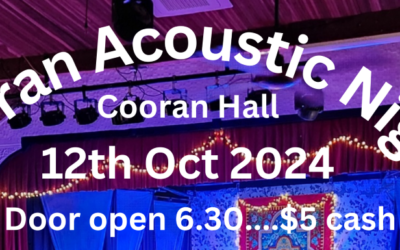 Sat 12th Oct 2024 Cooran Acoustic Night