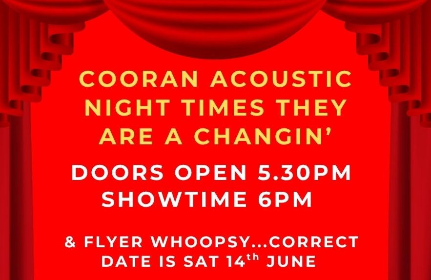 Cooran Acoustic Night Time Change and Date Correction