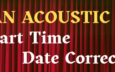 Cooran Acoustic Night Time Change and Date Correction