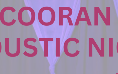 Cooran Acoustic Night Saturday 9th May 2026 5.30pm